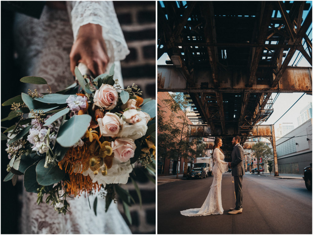 chicago urban wedding, chicago city wedding, chicago boho bride, chicago boho wedding, chicago unique wedding, chicago unique wedding photographer, chicago unique wedding photography