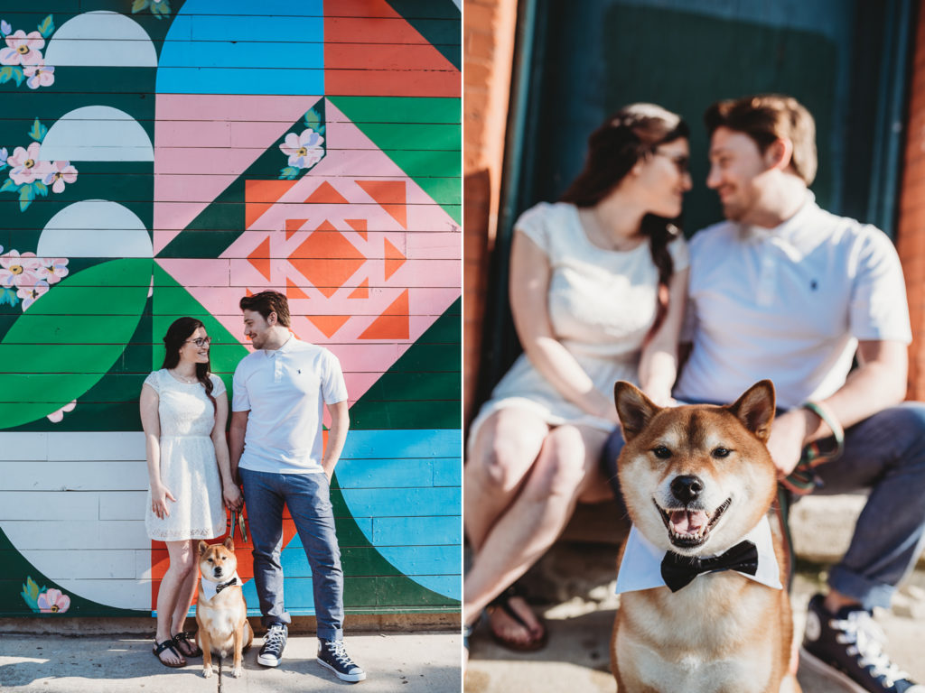 engagement with dog, dog engagement, chicago dog engagement, chicago engagement photography, chicago engagement photographer