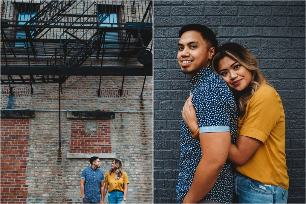 logan square engagement, logan square chicago engagement, logan square murals, logan square, chicago mural engagement, chicago colorful mural engagement, chicago engagement photographer, chicago engagement photography