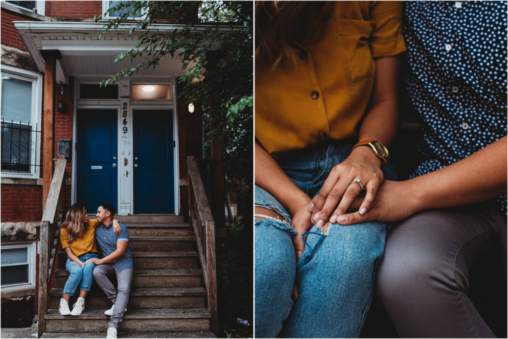 logan square engagement, logan square chicago engagement, logan square murals, logan square, chicago mural engagement, chicago colorful mural engagement, chicago engagement photographer, chicago engagement photography