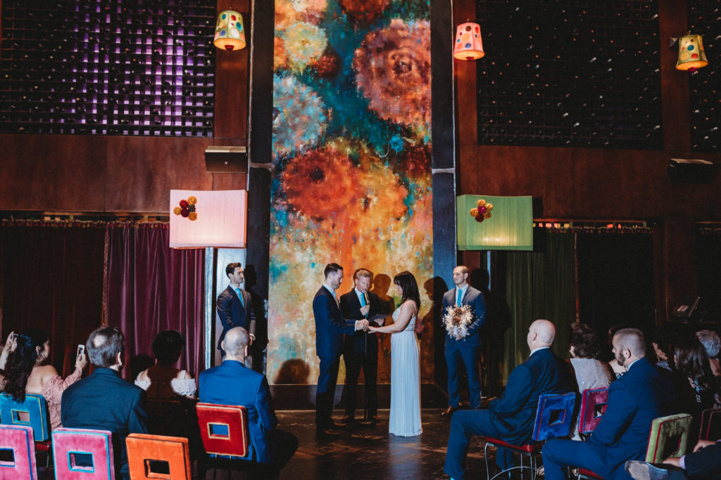 chicago carnivale wedding ceremony, carnivale chicago wedding, intimate chicago wedding, unique chicago wedding photographer, artistic chicago wedding photography, carnivale chicago, colorful chicago wedding, valera wedding reception