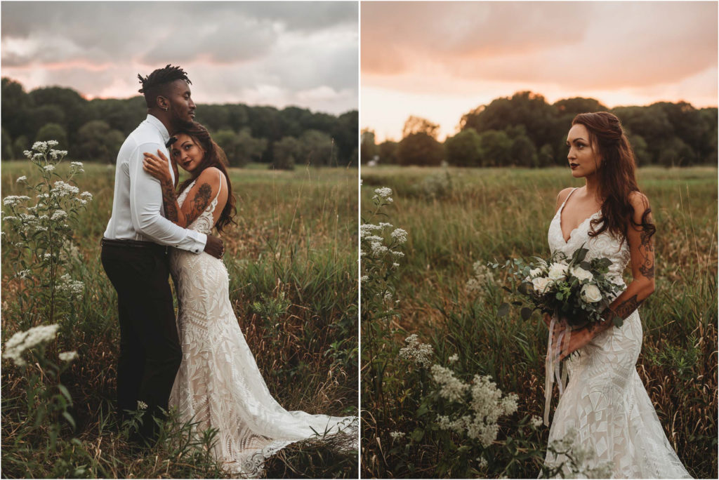 lisa kay creative, chicago golden hour wedding, rustic sunset wedding, chicago wedding photographer, chicago boho wedding, chicago unique wedding photographer, chicago wedding photography, woodsy chicago wedding, boho wedding, indie wedding