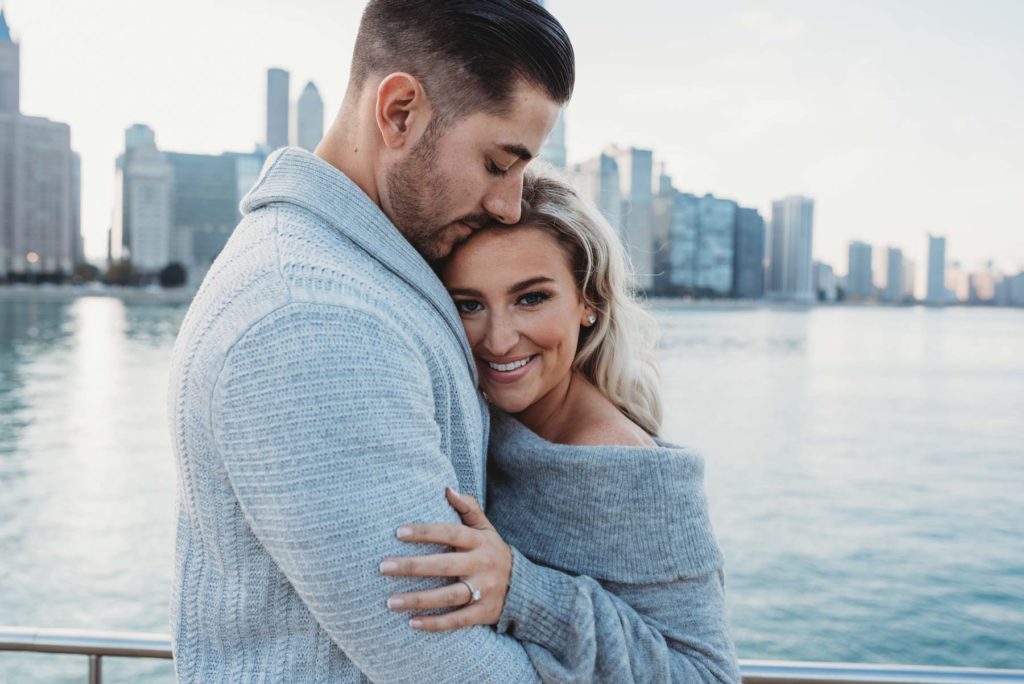 chicago olive park engagement, chicago engagement photography, chicago engagement photographer, unique chicago engagement, chicago engagement photo locations, candid chicago engagement photo, navy pier engagement, chicago theatre engagement photo