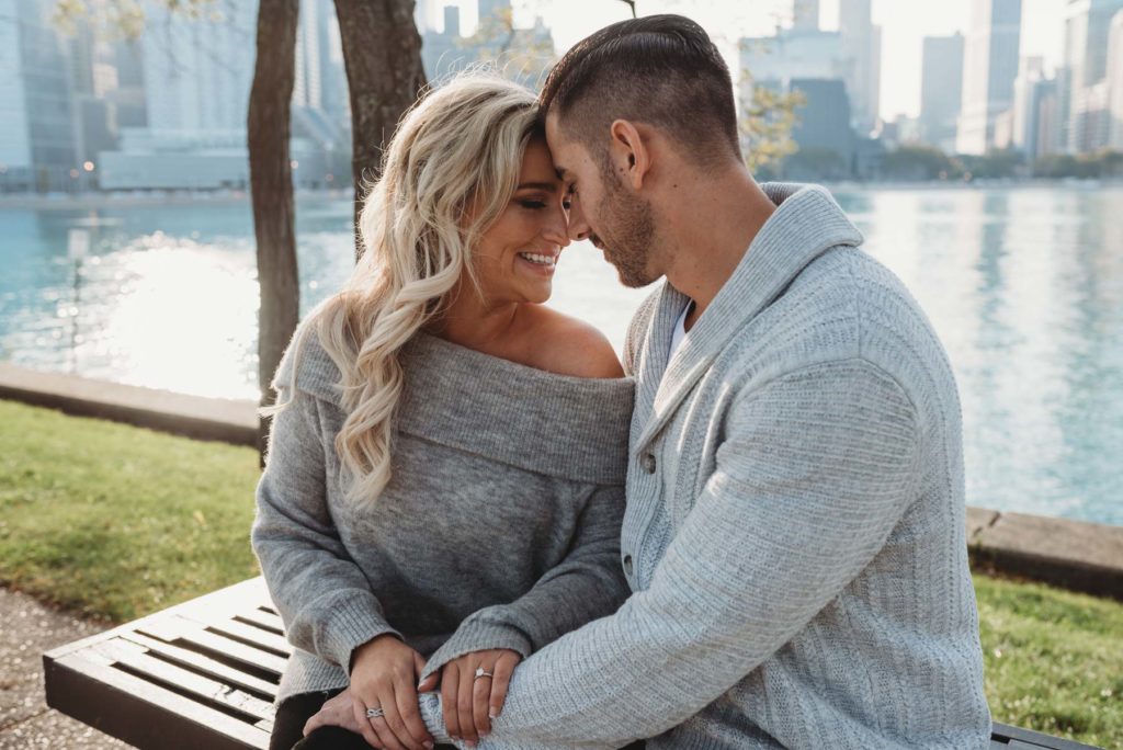 chicago olive park engagement, chicago engagement photography, chicago engagement photographer, unique chicago engagement, chicago engagement photo locations, candid chicago engagement photo, navy pier engagement, chicago theatre engagement photo