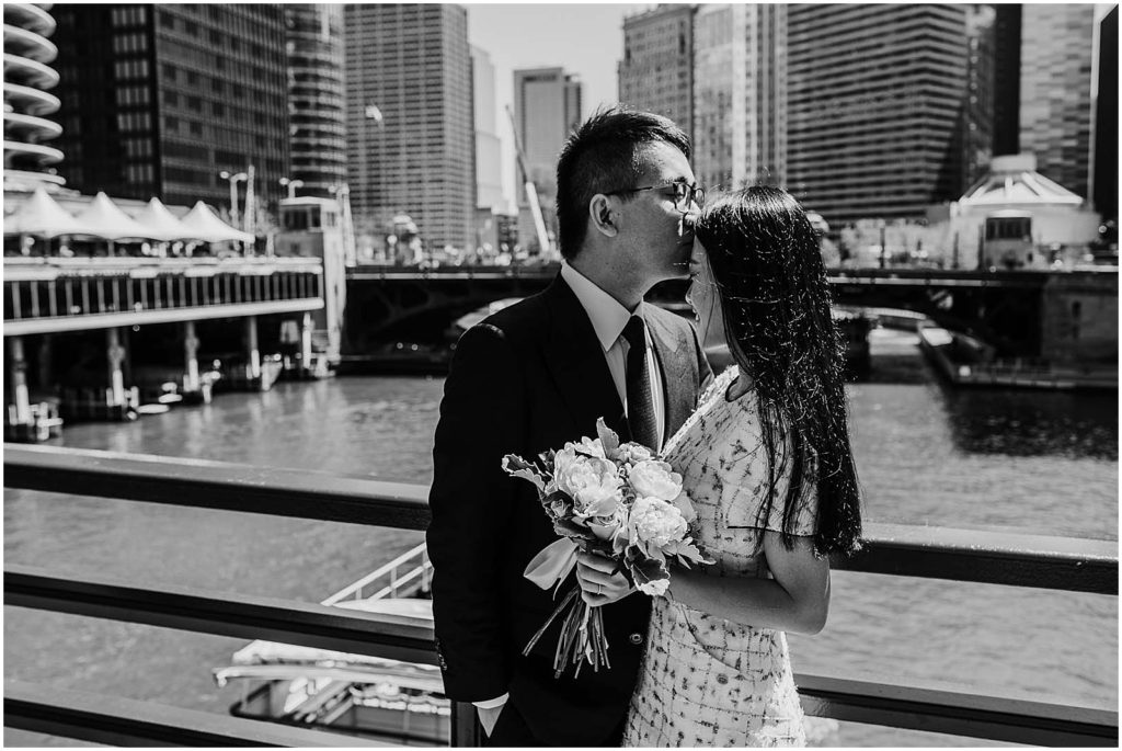 elope in chicago, chicago city hall wedding, chicago courthouse wedding, chicago riverwalk bride groom, chicago board of trade, chicago elopement