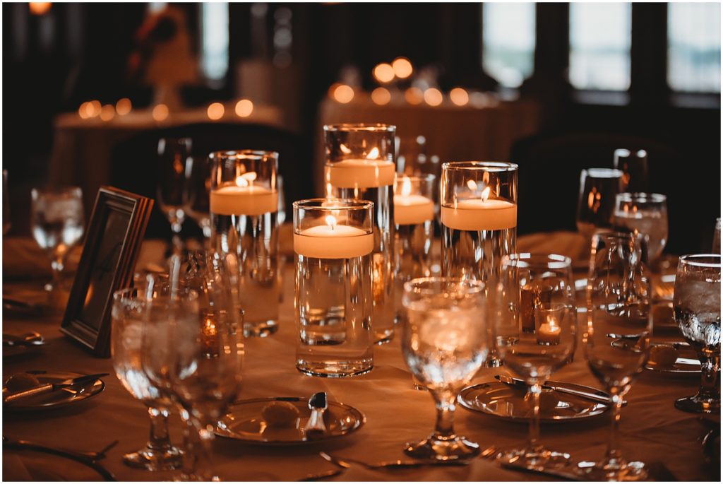 chicago candlelight wedding reception