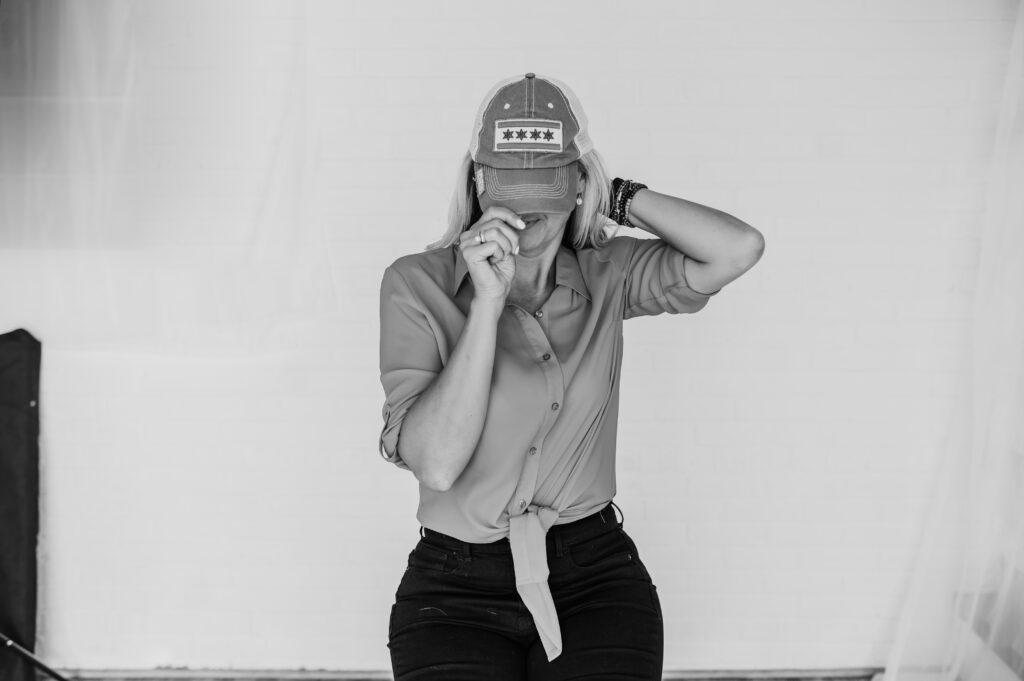 A black and white Chicago Branding Photography example